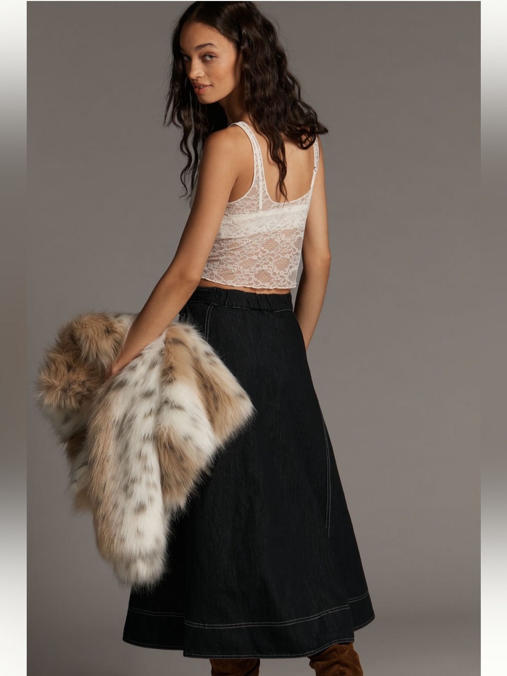 Anthropologie denim skirt - Picture 4 of 7
